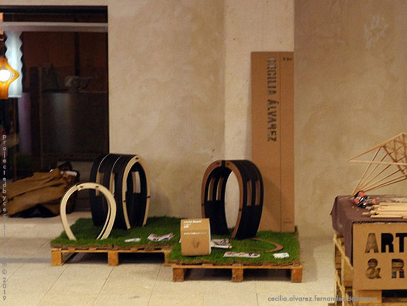 exhibition stool uff product design madrid 1st edition show 2013